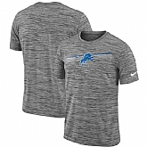 Detroit Lions Nike Sideline Velocity Performance T-Shirt Heathered Gray,baseball caps,new era cap wholesale,wholesale hats